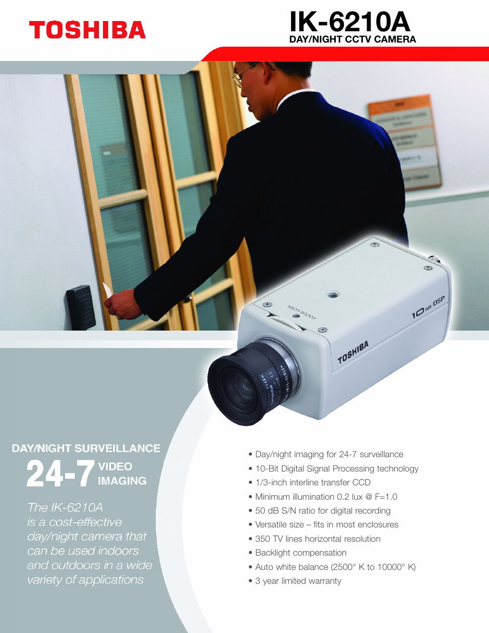 Toshiba IK-6210A User Manual | 2 pages
