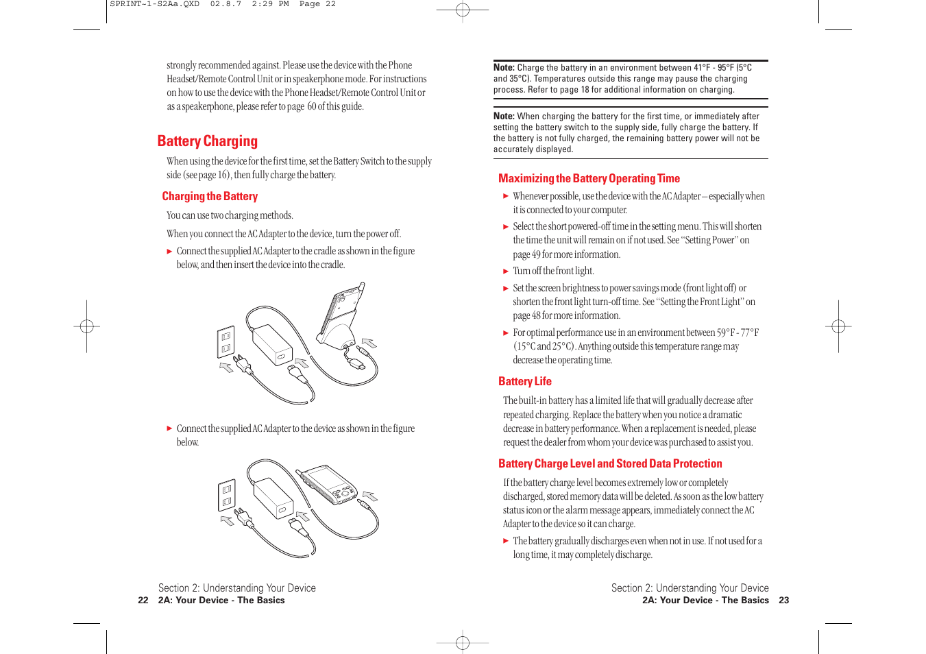 Battery charging | Toshiba 2032SP User Manual | Page 16 / 106