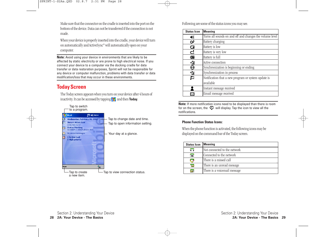 Today screen | Toshiba 2032SP User Manual | Page 19 / 106