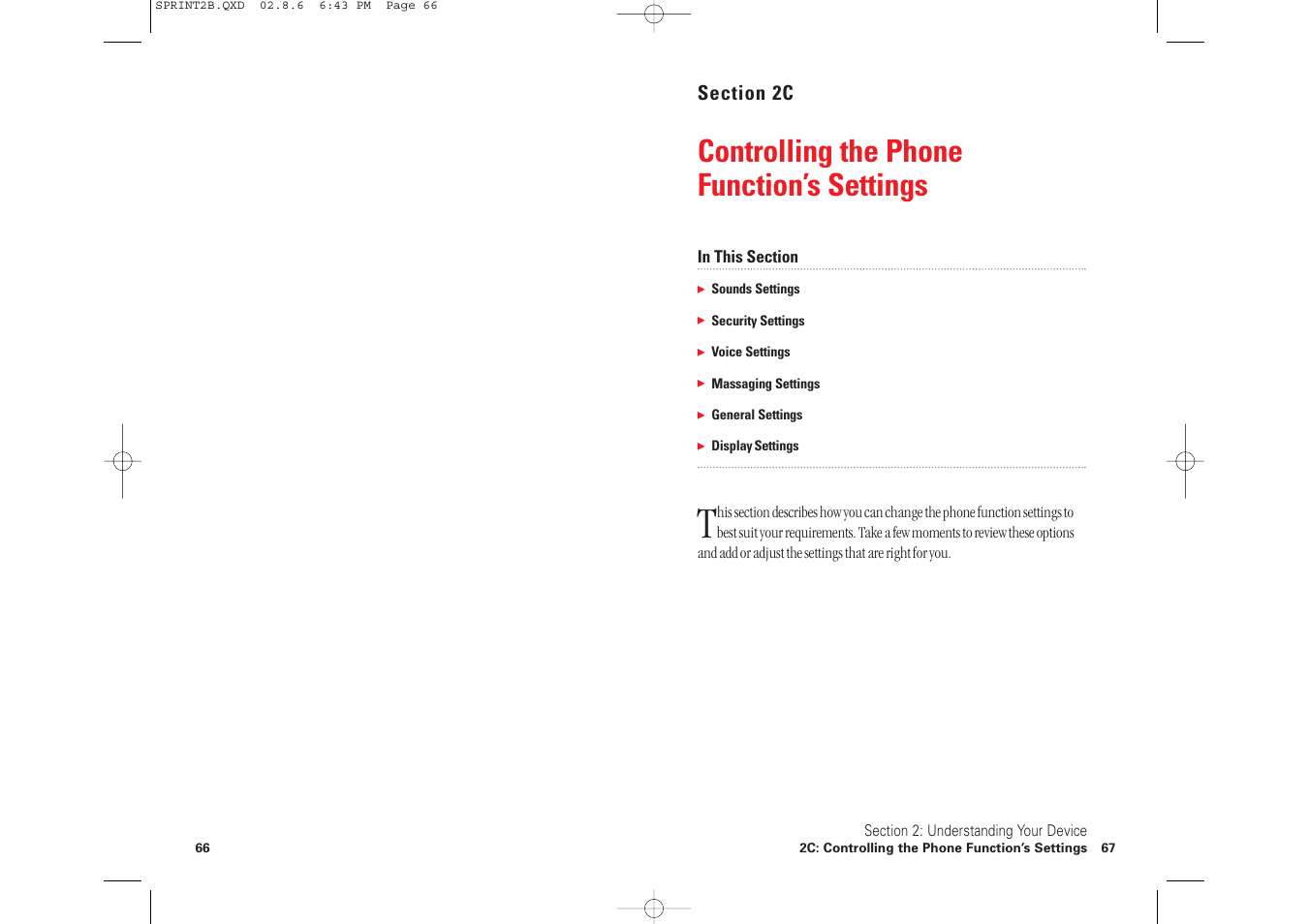 Controlling the phone function’s settings | Toshiba 2032SP User Manual | Page 38 / 106