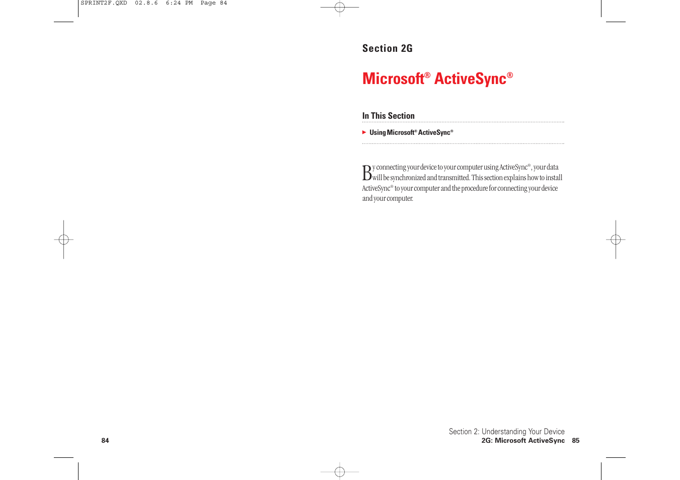 Microsoft, Activesync | Toshiba 2032SP User Manual | Page 47 / 106