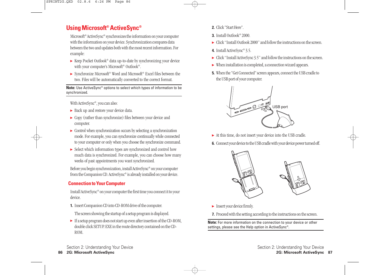 Using microsoft, Activesync | Toshiba 2032SP User Manual | Page 48 / 106