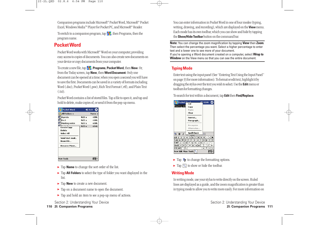 Pocket word | Toshiba 2032SP User Manual | Page 60 / 106