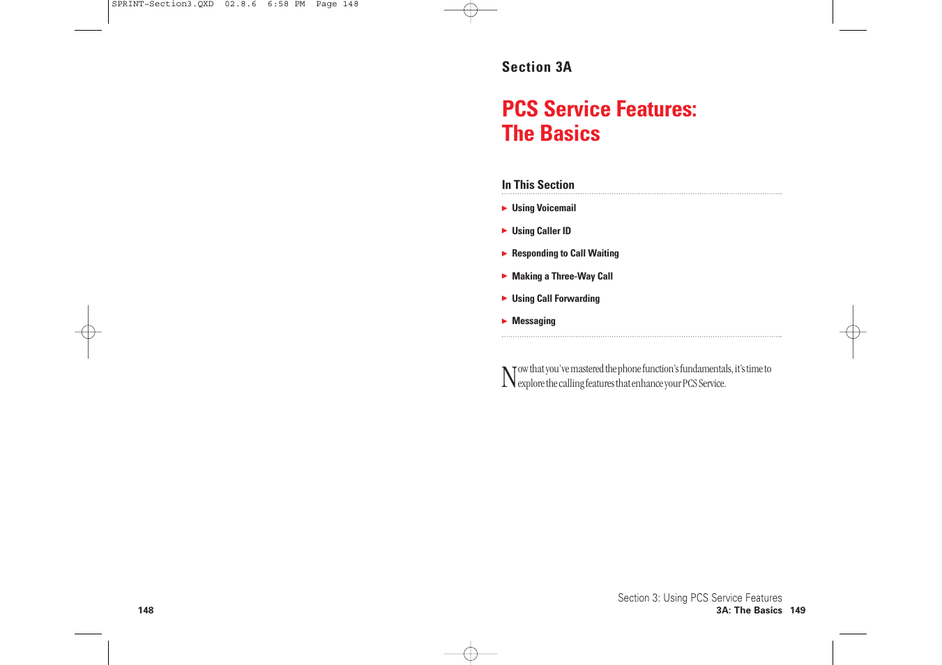 Pcs service features: the basics | Toshiba 2032SP User Manual | Page 79 / 106
