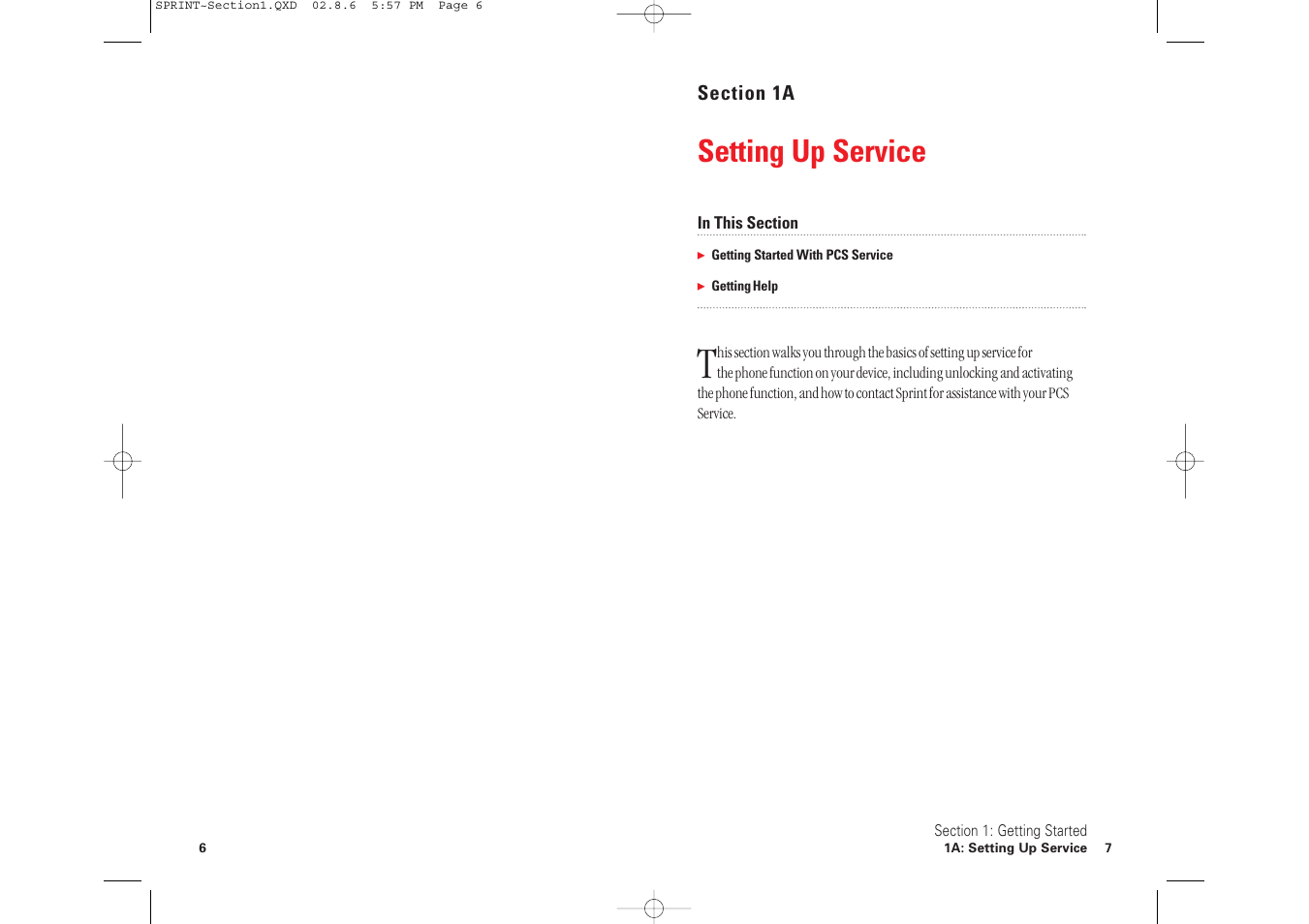 Setting up service | Toshiba 2032SP User Manual | Page 8 / 106