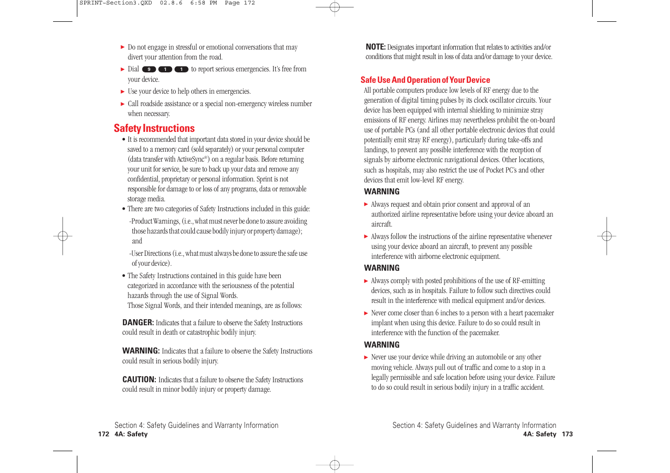 Safety instructions | Toshiba 2032SP User Manual | Page 91 / 106