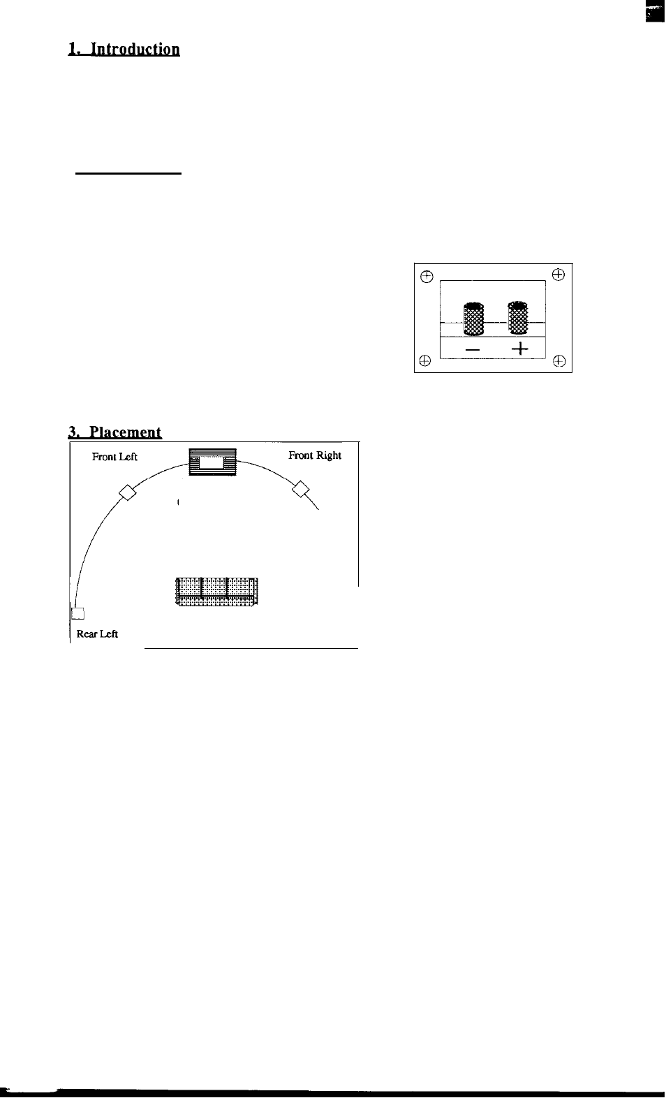 Introduction, Setup & connection, Placement | 1 . i n t r o d u c t i o n, 2 . c o n n e c t i n g, 3 . p l a c e m e n t | Toshiba SSC5300 User Manual | Page 3 / 7