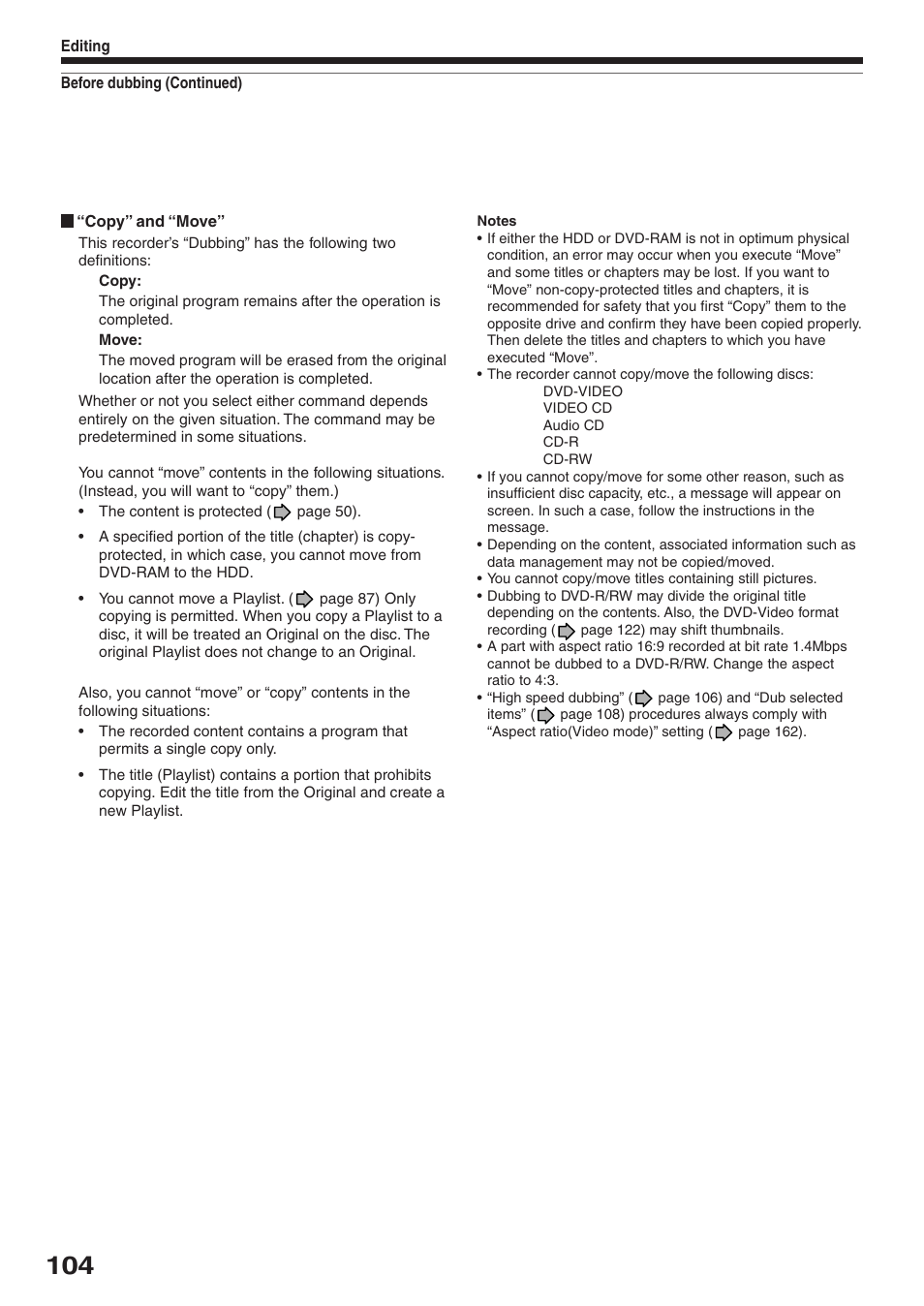 Toshiba RD-XS32SU User Manual | Page 104 / 179