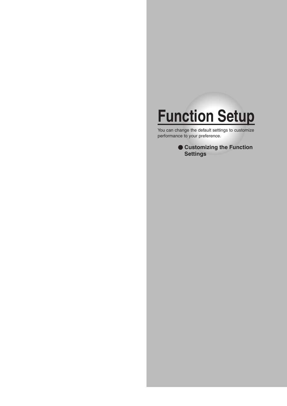 Function setup | Toshiba RD-XS32SU User Manual | Page 149 / 179