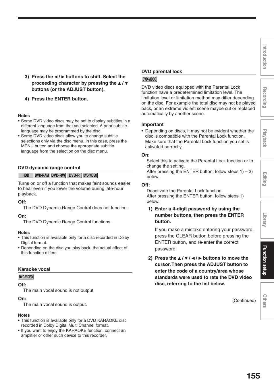 Toshiba RD-XS32SU User Manual | Page 155 / 179