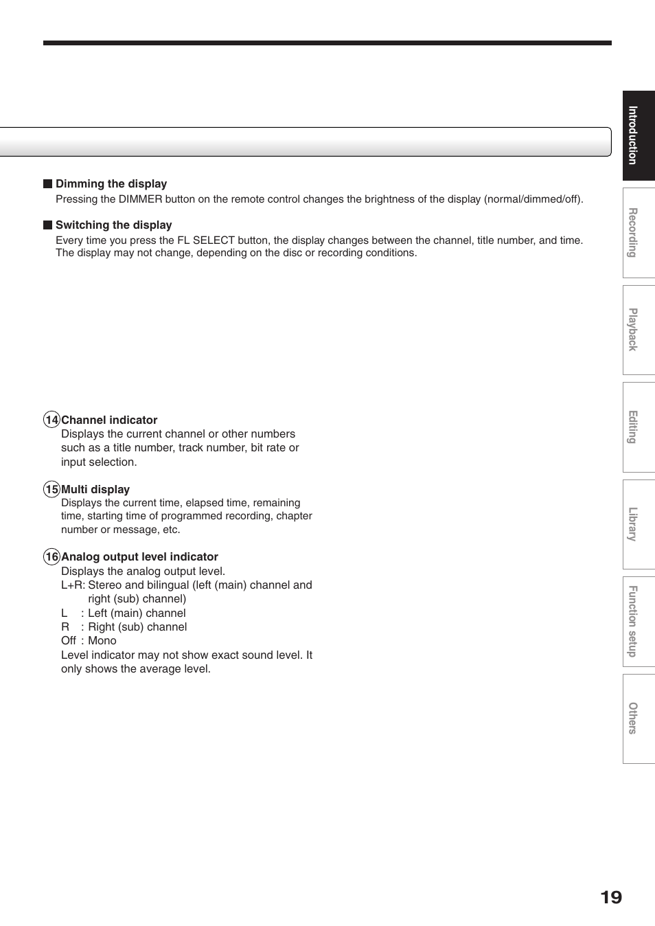 Toshiba RD-XS32SU User Manual | Page 19 / 179