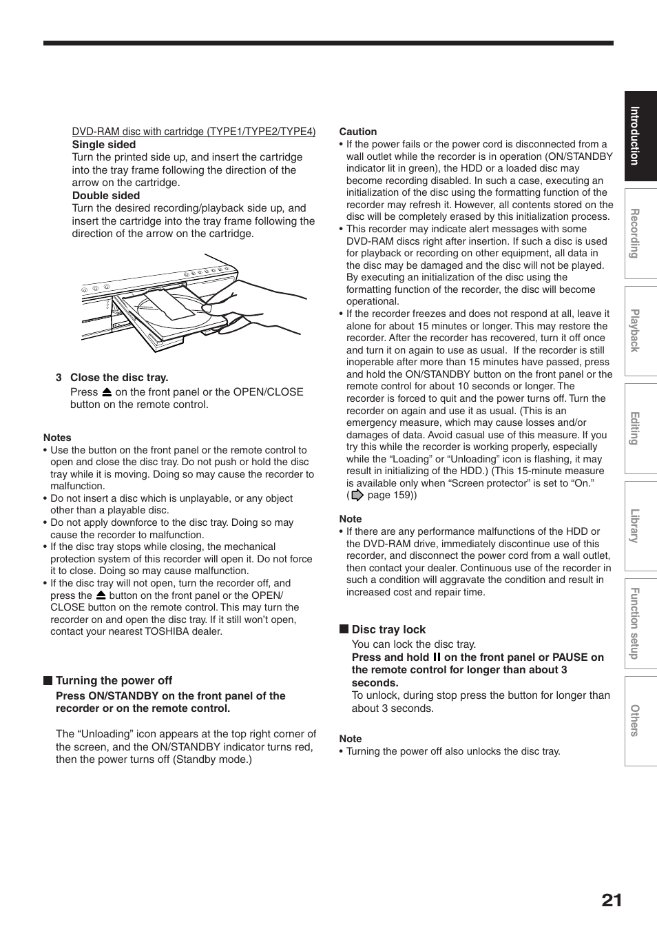 Toshiba RD-XS32SU User Manual | Page 21 / 179