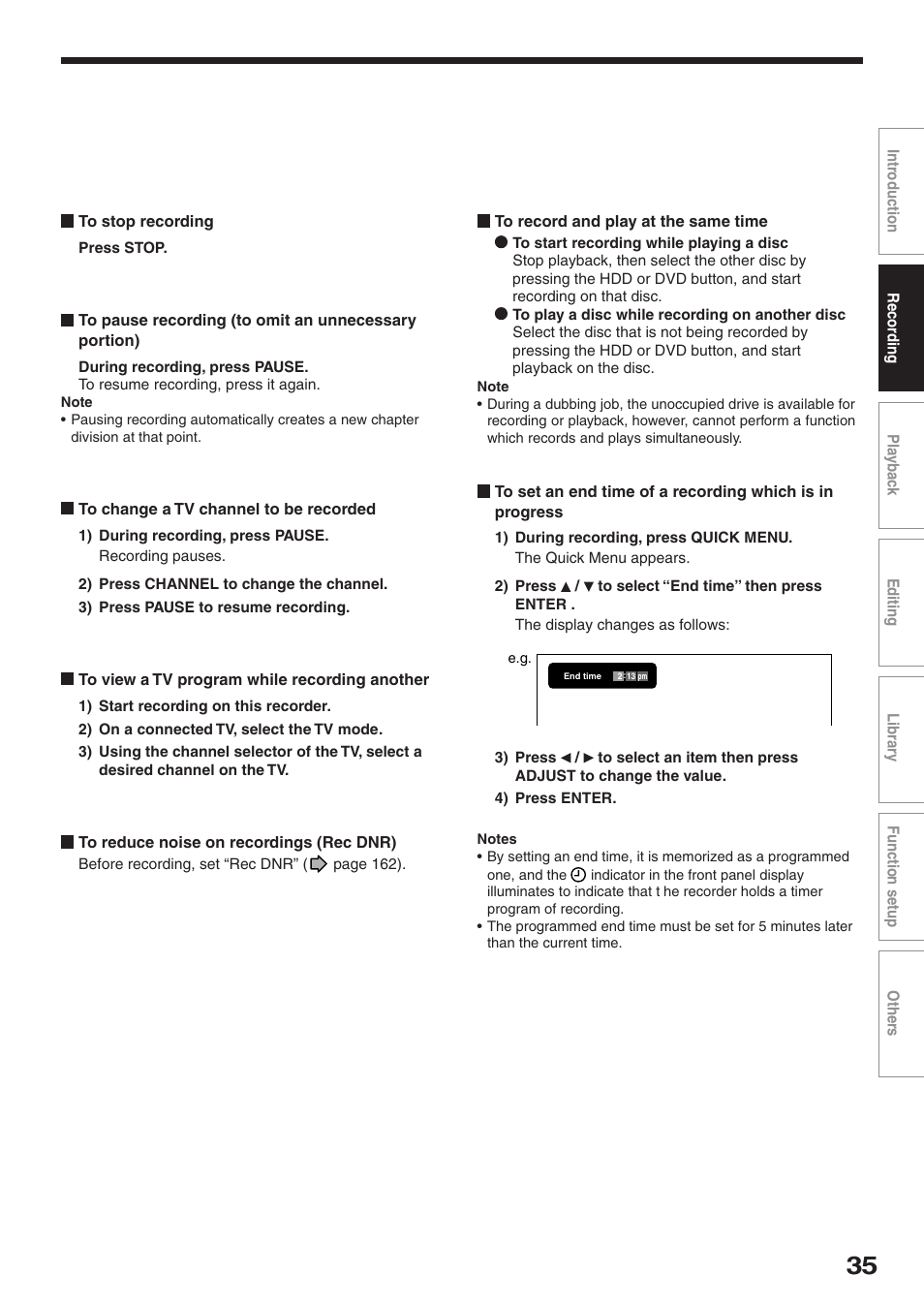 Toshiba RD-XS32SU User Manual | Page 35 / 179