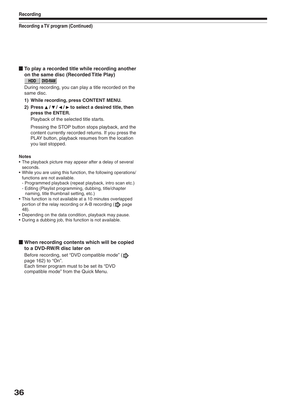 Toshiba RD-XS32SU User Manual | Page 36 / 179