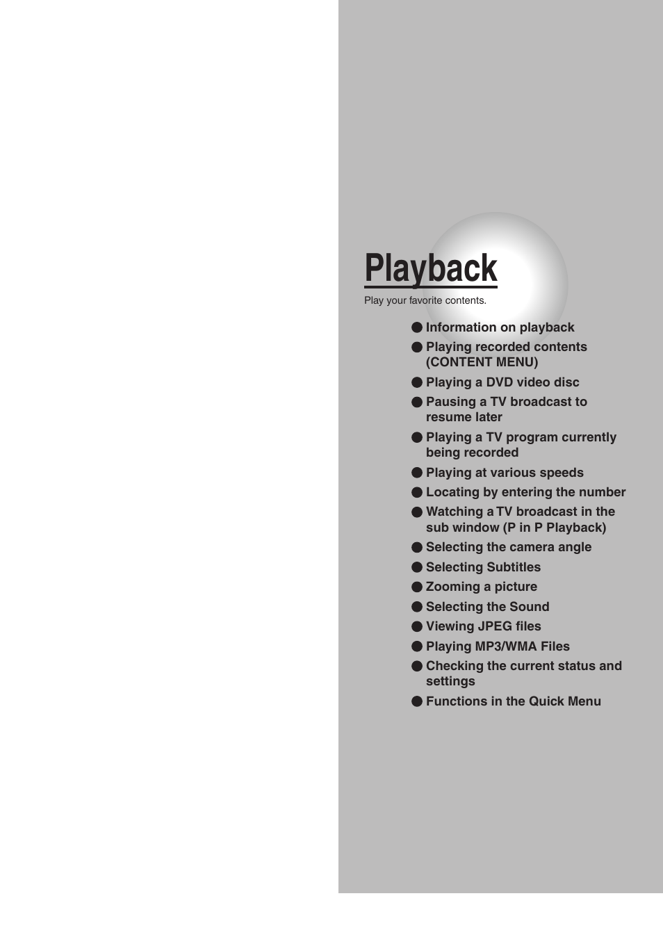 Playback | Toshiba RD-XS32SU User Manual | Page 53 / 179