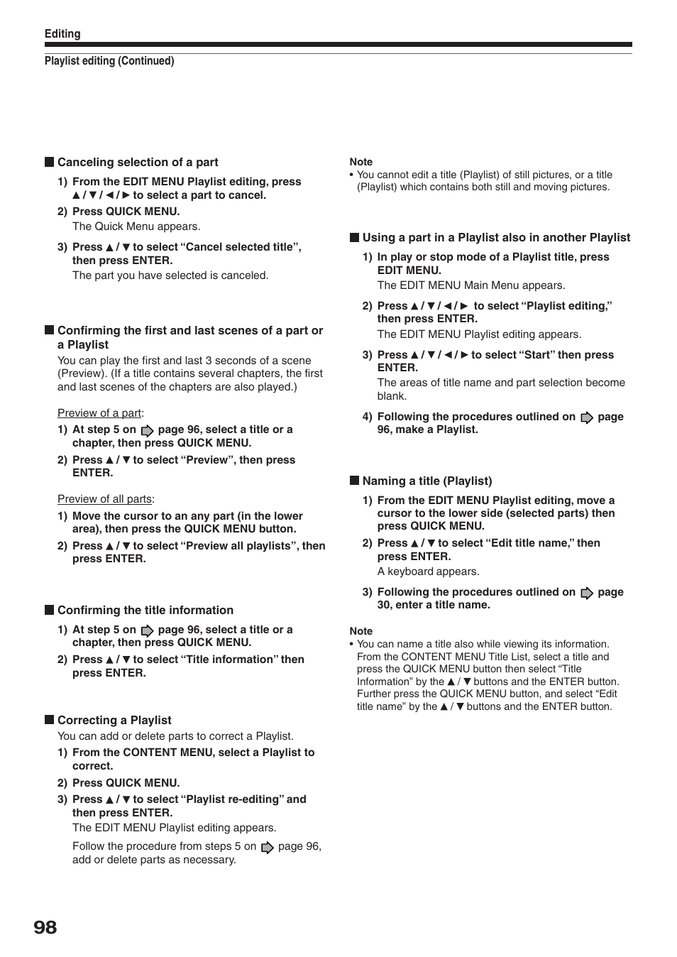 Toshiba RD-XS32SU User Manual | Page 98 / 179