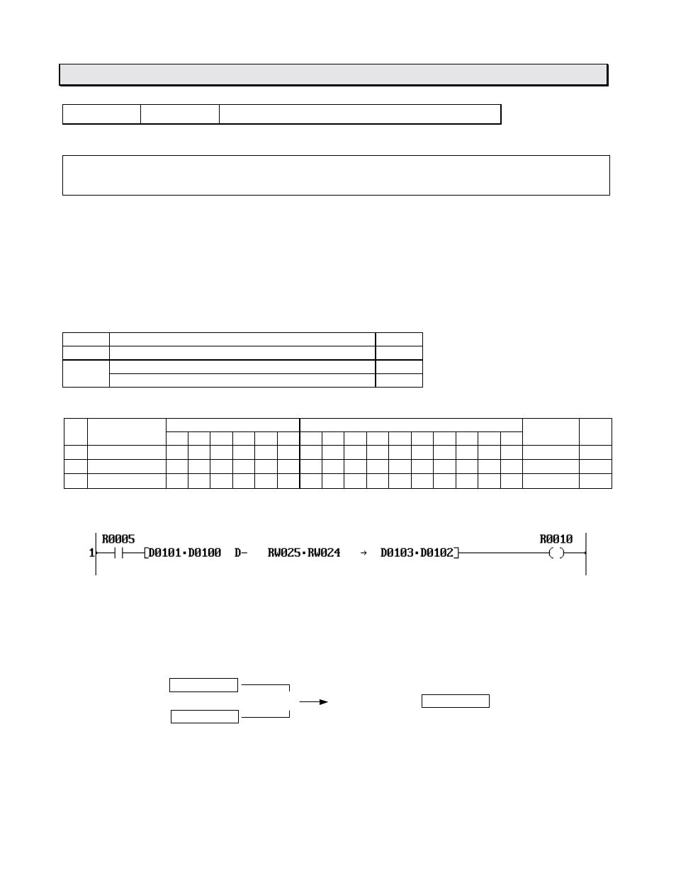 Instructions fun 032 d − double-word subtraction | Toshiba 6F3B0253 User Manual | Page 150 / 301