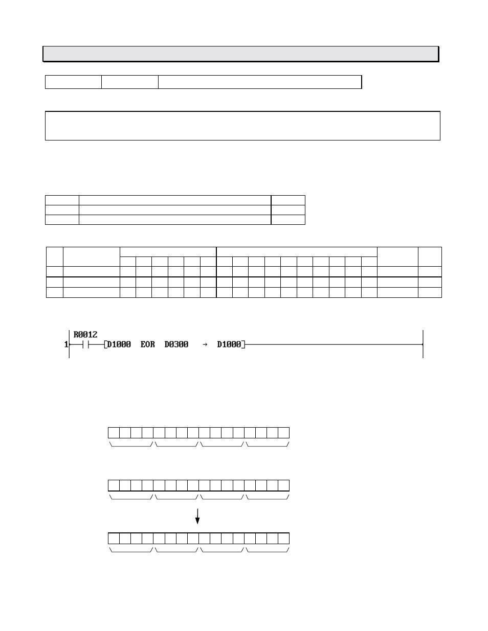 Instructions fun 052 eor exclusive or | Toshiba 6F3B0253 User Manual | Page 160 / 301