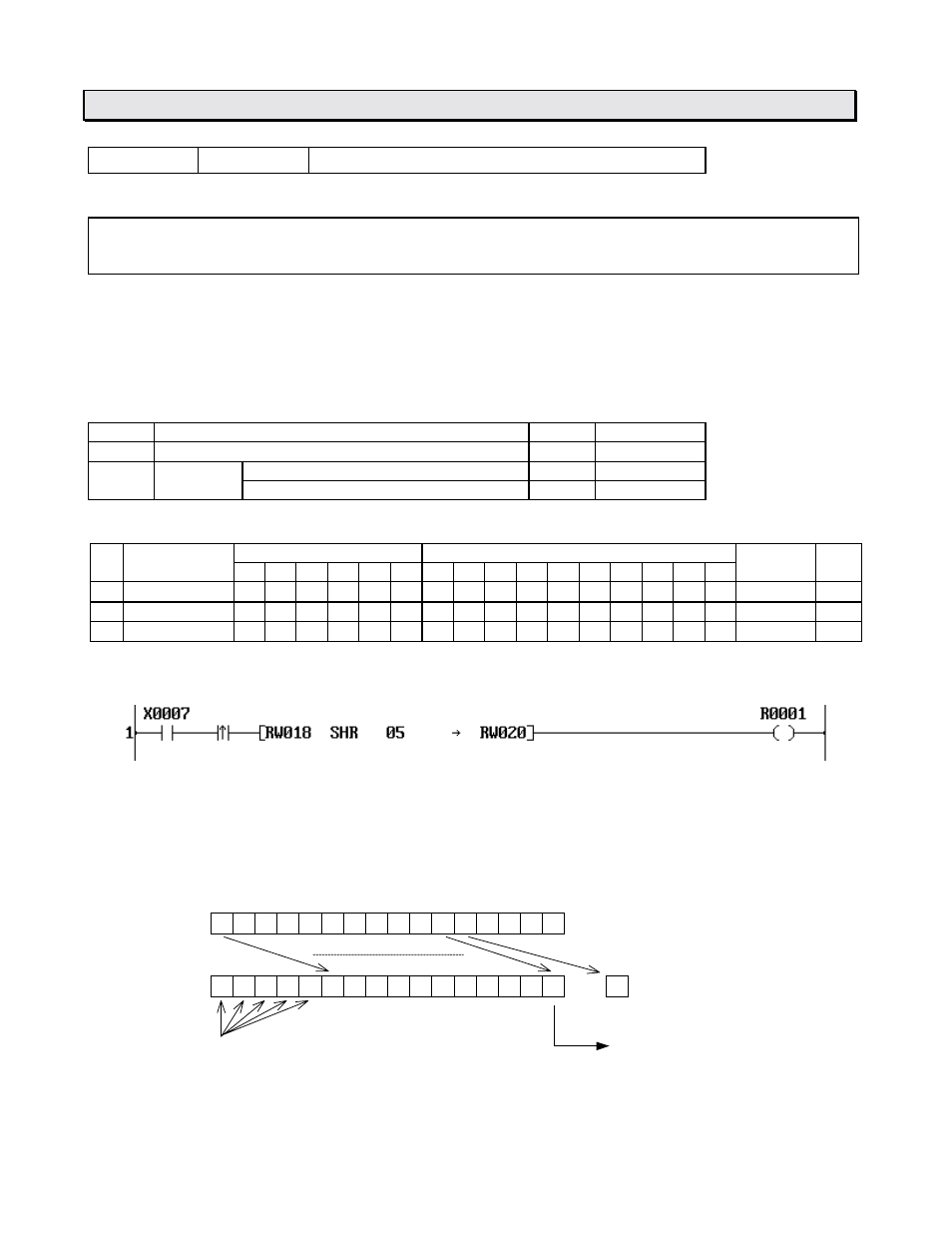 Instructions fun 070 shr n bit shift right | Toshiba 6F3B0253 User Manual | Page 168 / 301