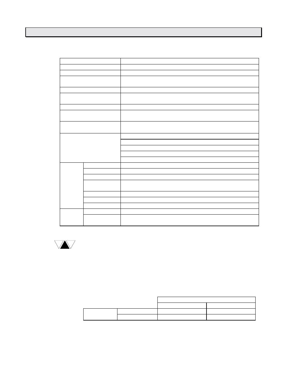 Specifications | Toshiba 6F3B0253 User Manual | Page 42 / 301