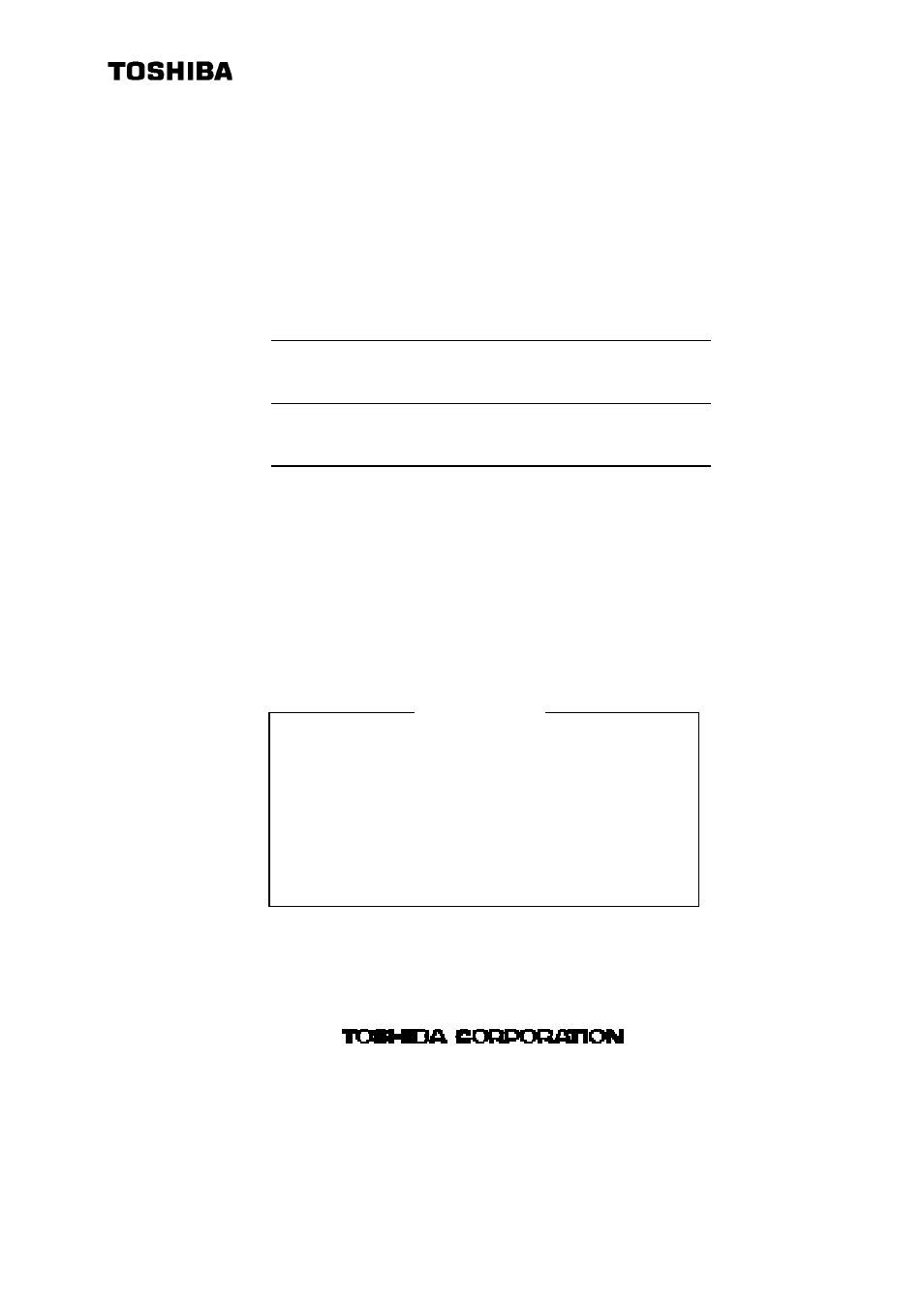 Toshiba TOSLINE S20 User Manual | 41 pages