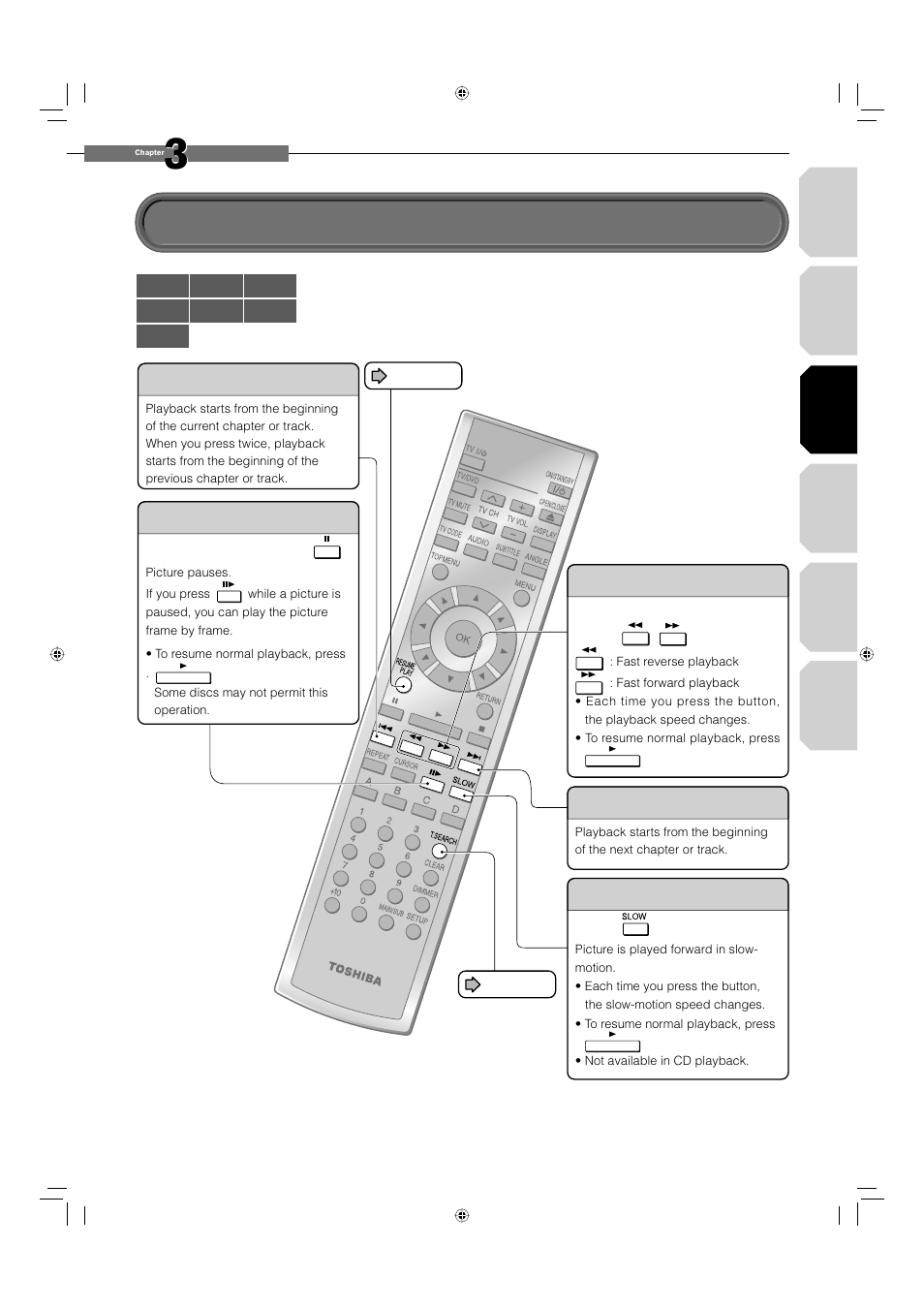 Playing at various speeds | Toshiba HD-EP10 User Manual | Page 35 / 72