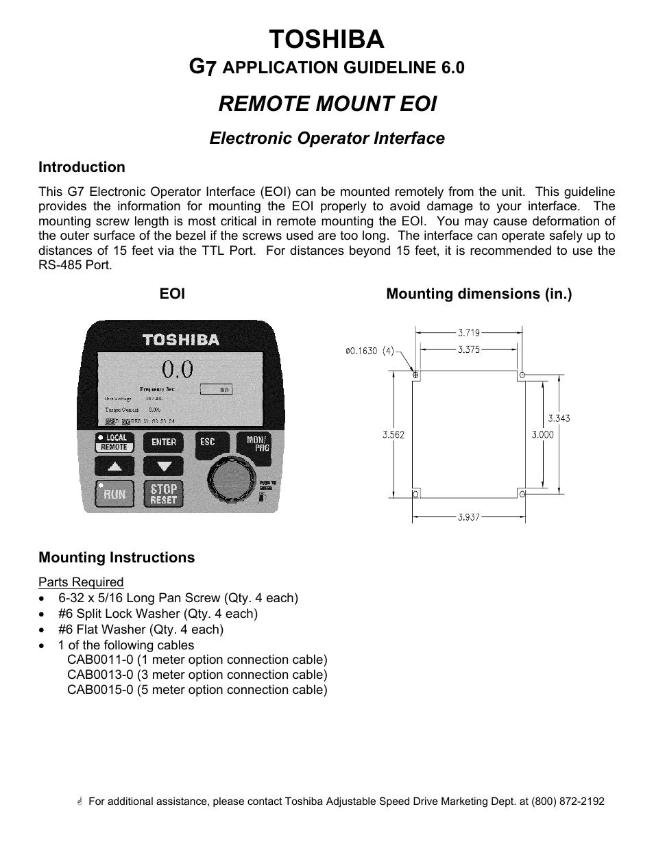 Toshiba G 7 User Manual | 1 page