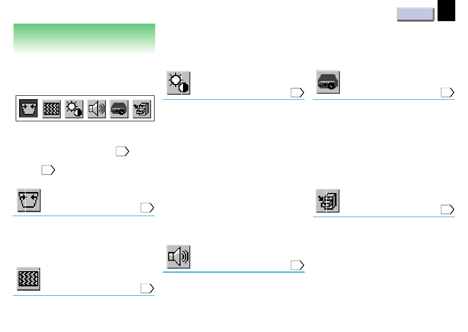 Adjustments, Settings and adjustments on the menu, Keystone | Image, Picture, Audio, Default, Save | Toshiba TLP681U User Manual | Page 27 / 54
