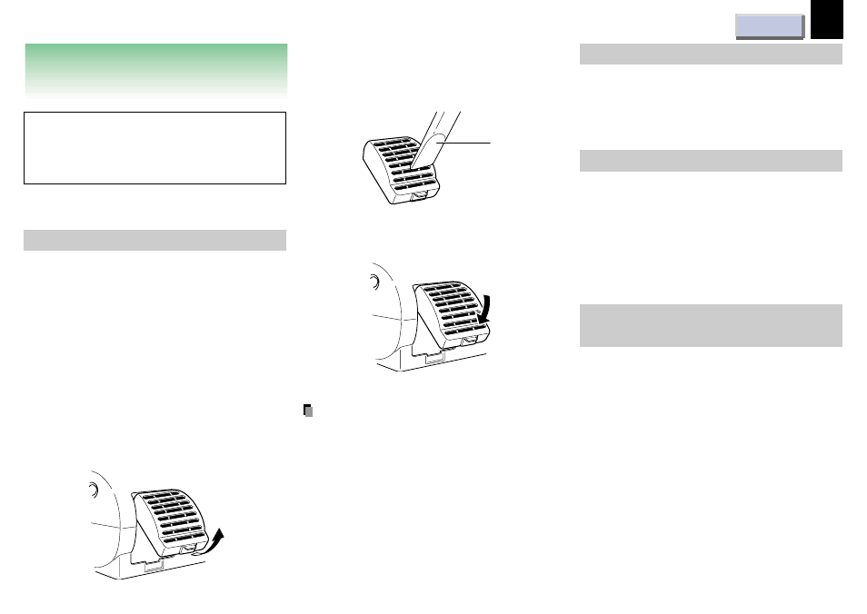 Air fileter, lens, and main unit cleaning, Air filter, lens and main unit cleaning | Toshiba TLP681U User Manual | Page 41 / 54