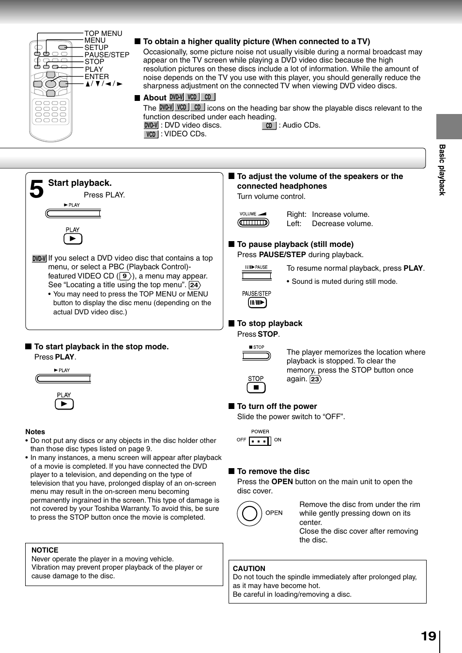 Toshiba SD-P1850SN User Manual | Page 19 / 72