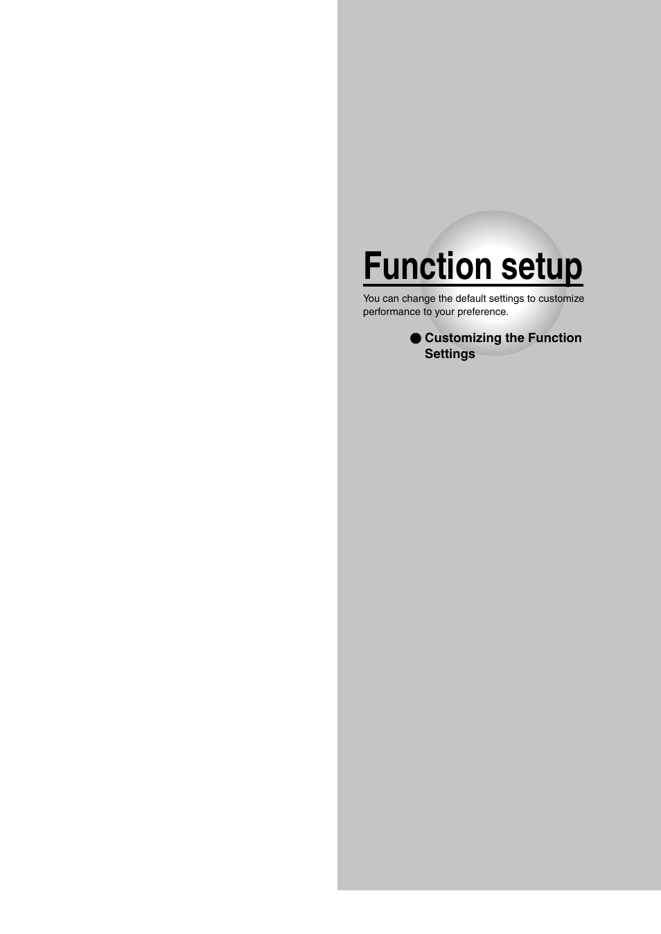 Function setup | Toshiba SD-P1850SN User Manual | Page 45 / 72