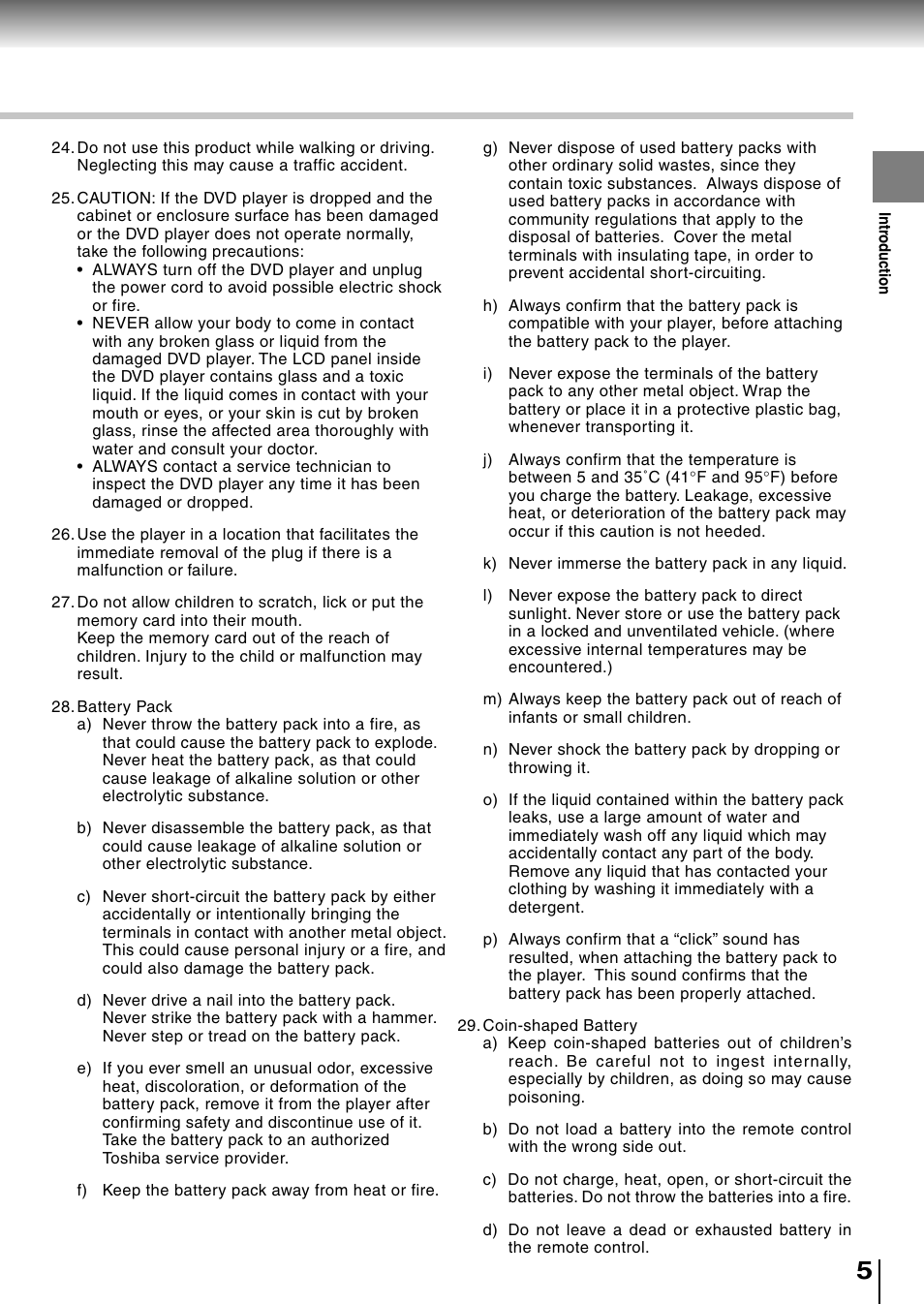 Toshiba SD-P1850SN User Manual | Page 5 / 72