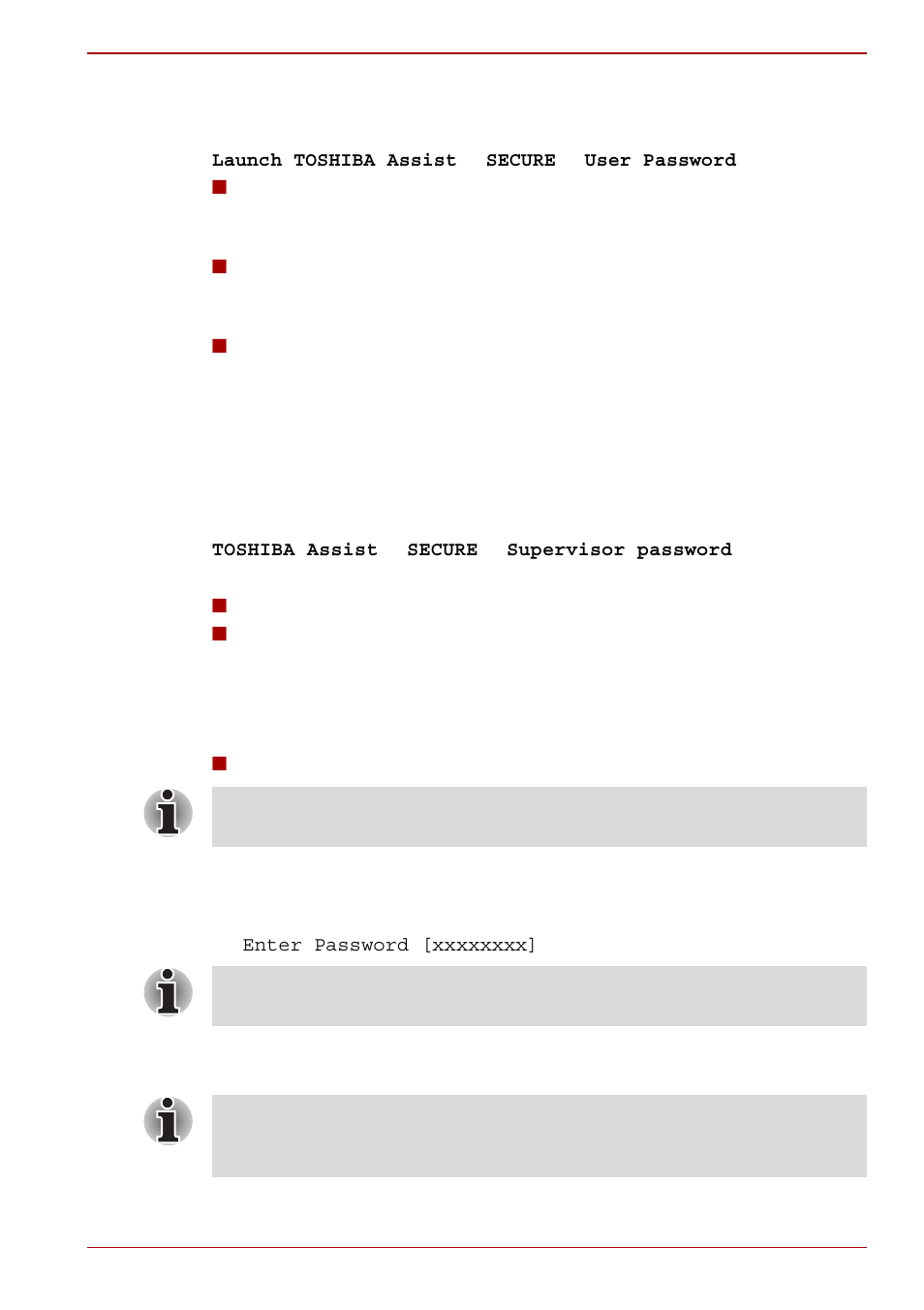 User password, Supervisor password, Starting the computer by password | Toshiba SATELLITE A660D User Manual | Page 161 / 234