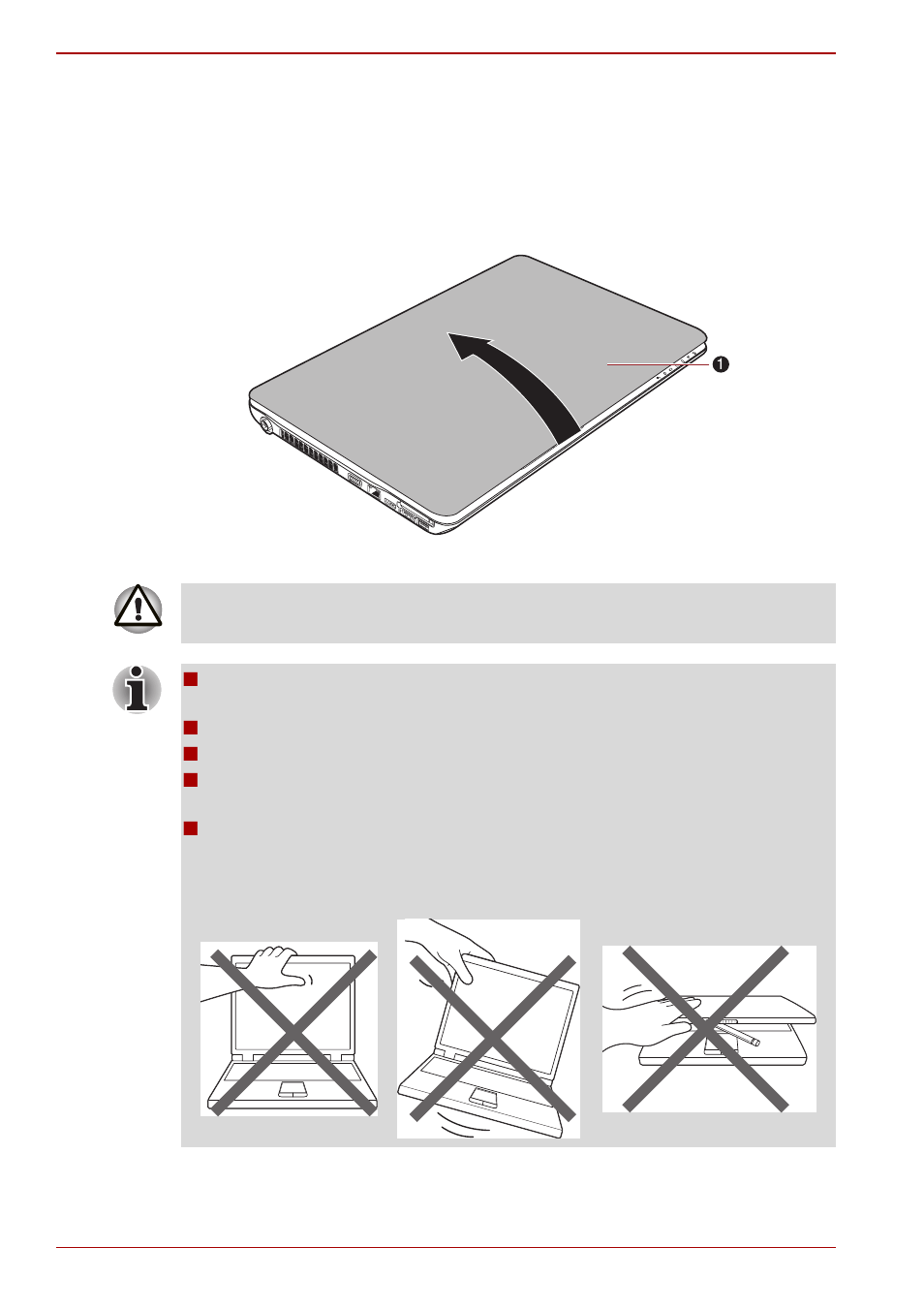 Opening the display | Toshiba SATELLITE A660D User Manual | Page 26 / 234