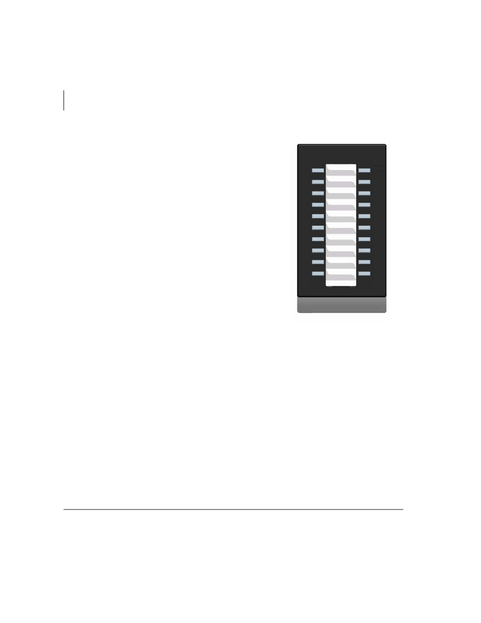 Programmable feature buttons, Key strip, Programmable feature buttons key strip | Toshiba Strata CIX IP5000-UG-VC User Manual | Page 26 / 208