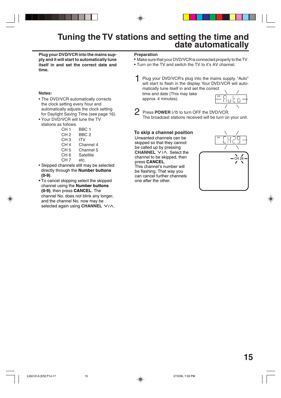 Toshiba SD-37VBSB User Manual | Page 15 / 60