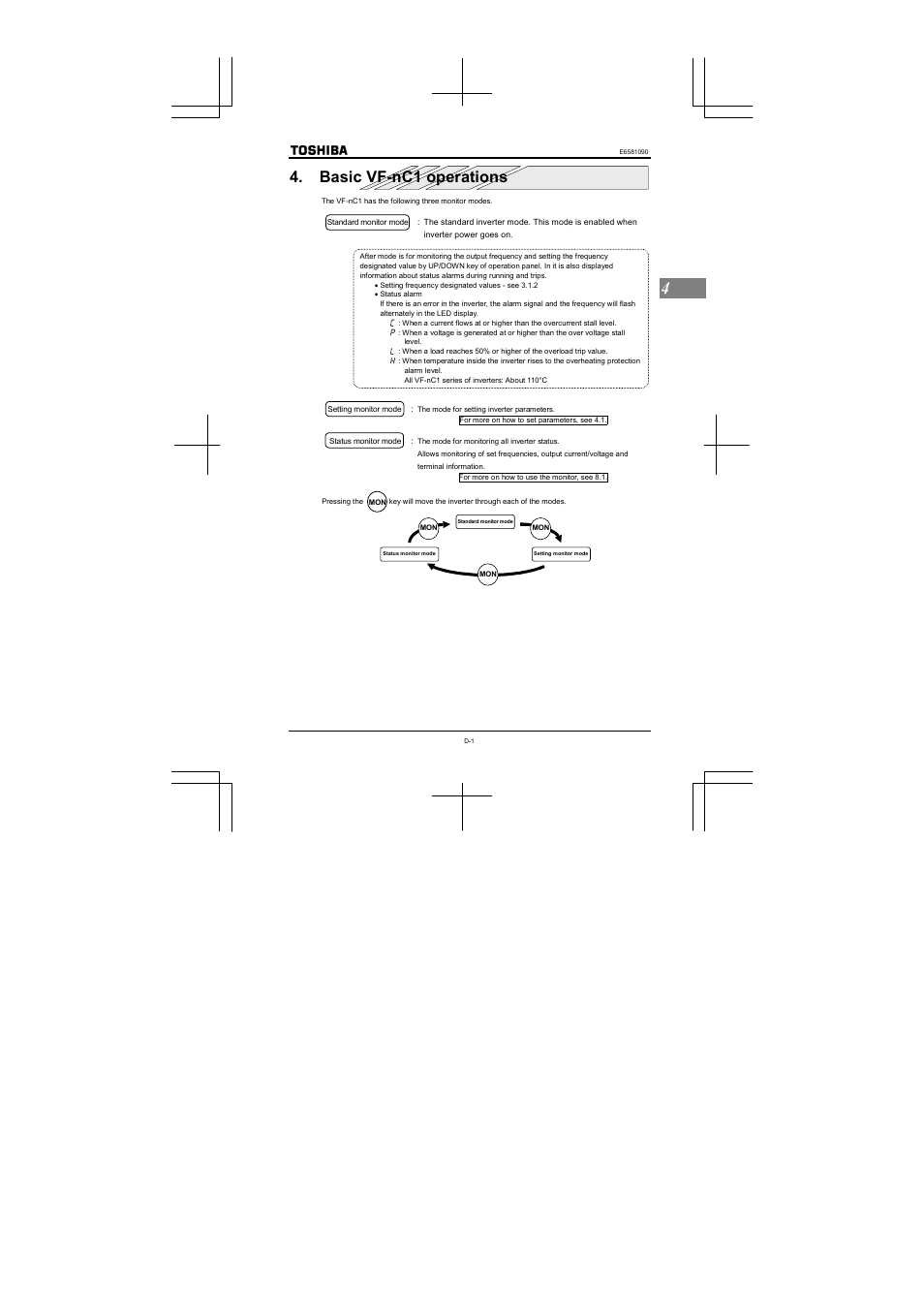 Basic vf-nc1 operations | Toshiba VF-nC1 User Manual | Page 42 / 143