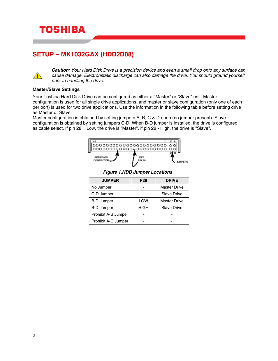 Toshiba MK1032GAX User Manual | Page 4 / 11