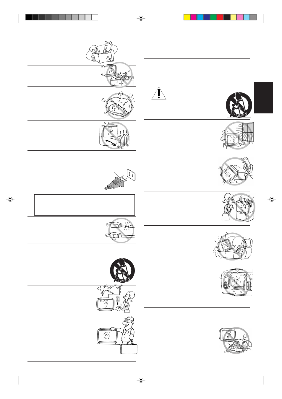 Installation, care, and service, Important safety instructions, Englishenglish | Caution | Toshiba 13A23W User Manual | Page 3 / 17