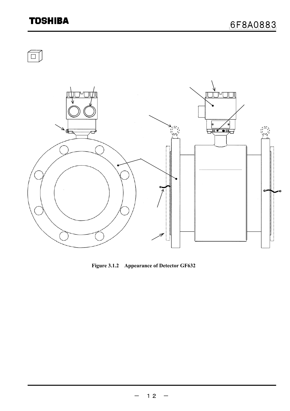 2 appearance of detector gf632 | Toshiba GF632 User Manual | Page 13 / 56