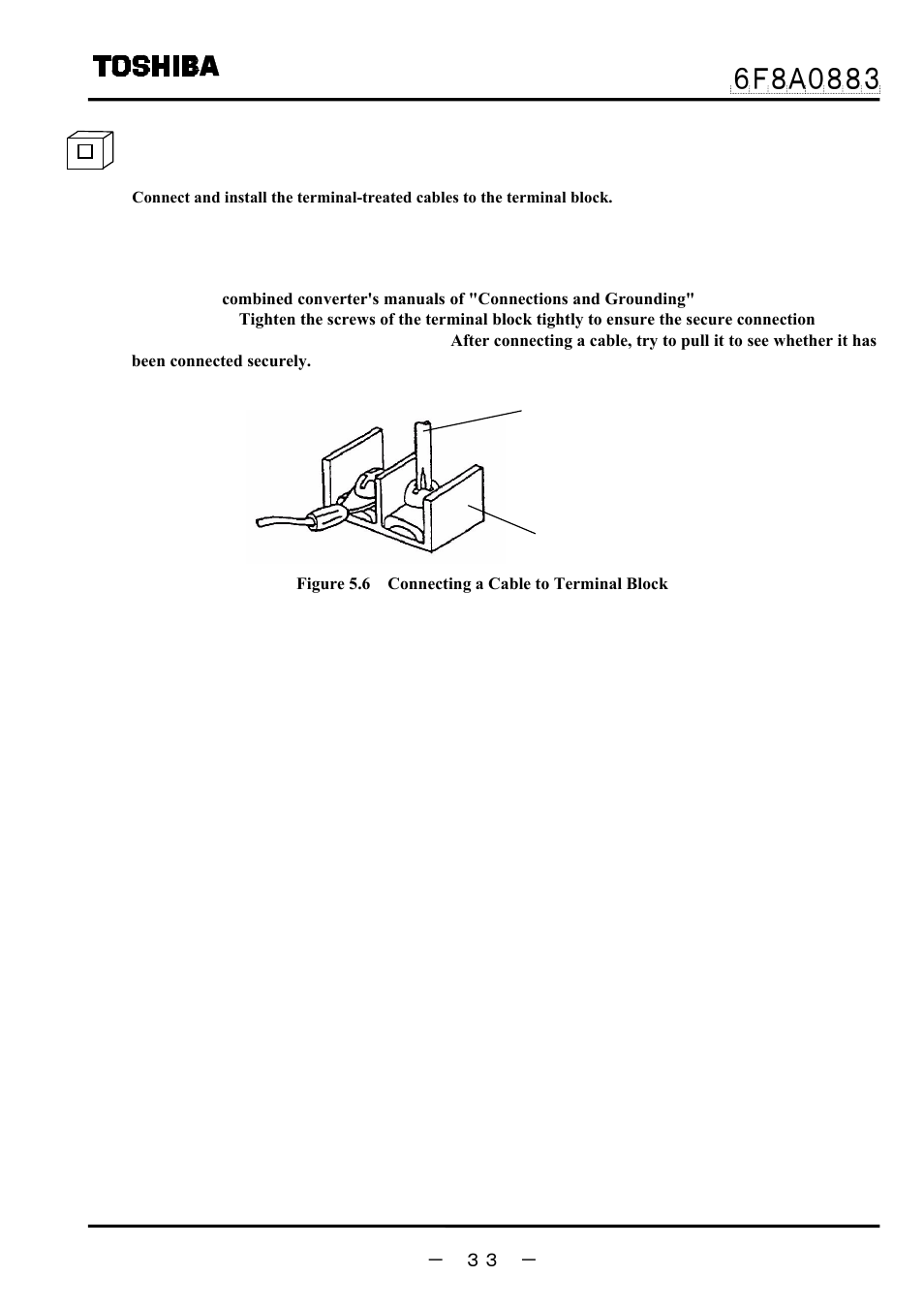 2 cable connection | Toshiba GF632 User Manual | Page 34 / 56