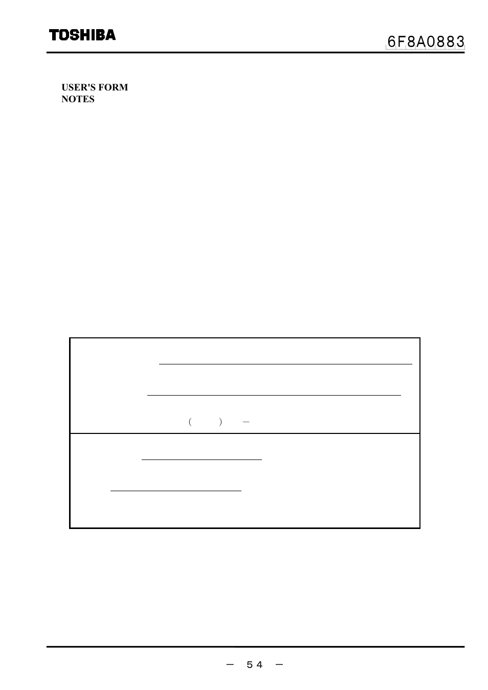 Toshiba GF632 User Manual | Page 55 / 56