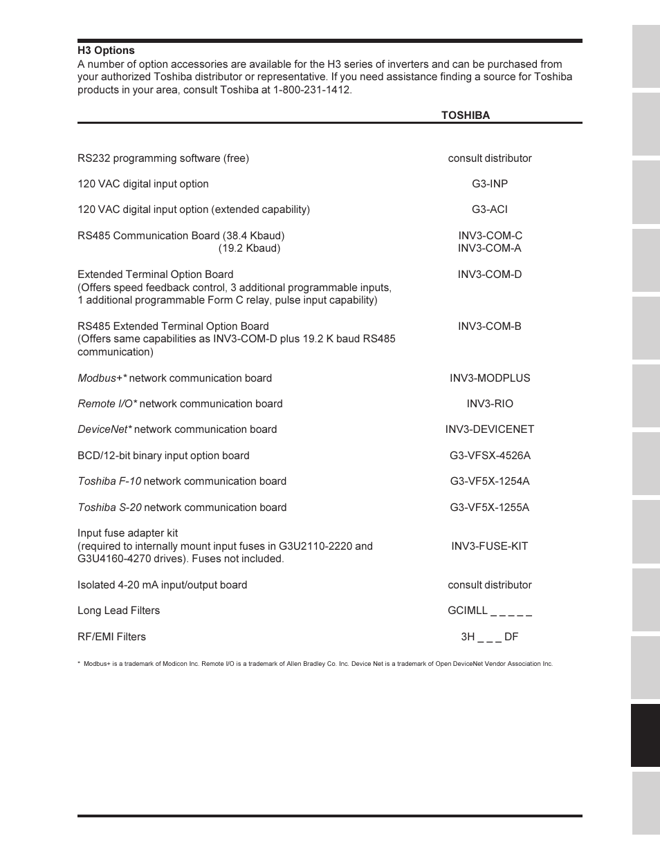 Toshiba | Toshiba Adjustable Speed Drive H3 User Manual | Page 111 / 122