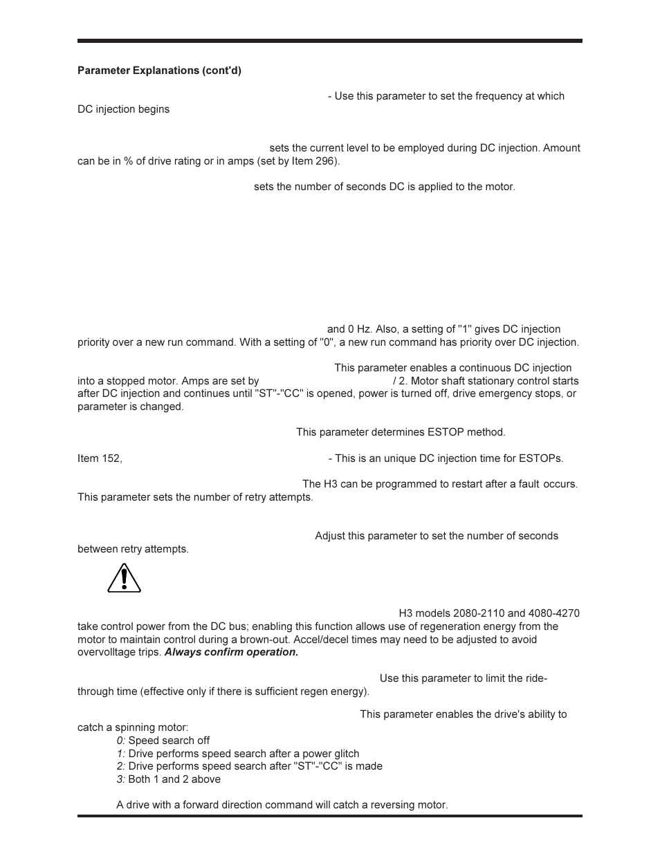 Caution, Toshiba | Toshiba Adjustable Speed Drive H3 User Manual | Page 86 / 122