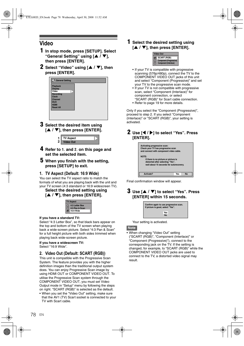 Video 1 | Toshiba RD-XV48KE User Manual | Page 78 / 92