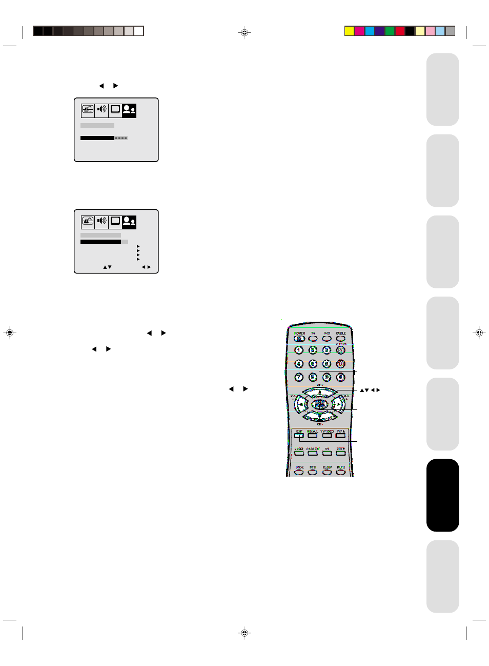 Blocking programs by ratings | Toshiba 27A41 User Manual | Page 17 / 32