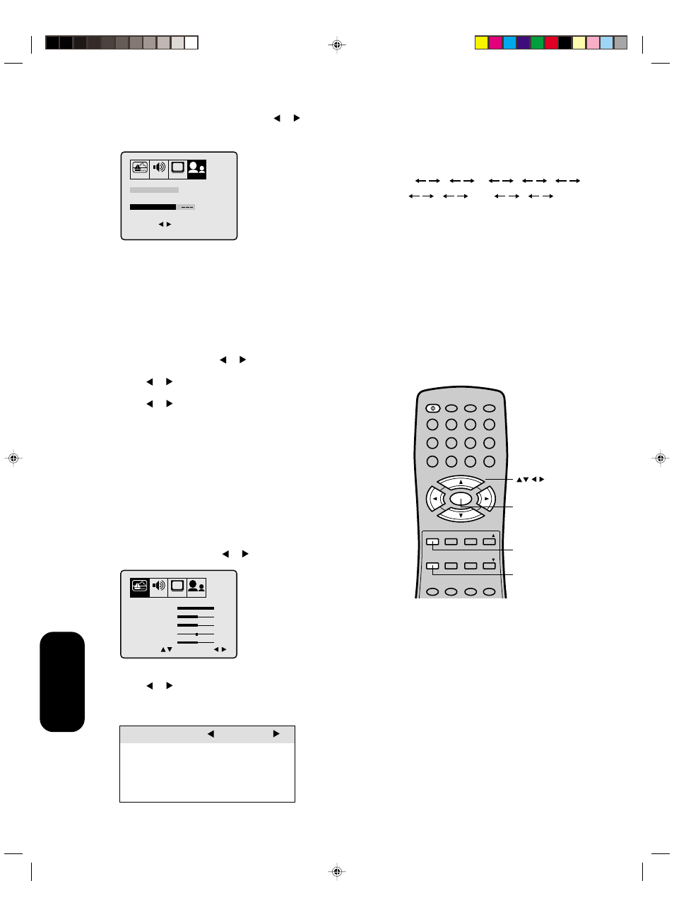 Adjusting the picture, Adjusting the picture quality, Using the tv ’s features selection pressing | Toshiba 27A41 User Manual | Page 22 / 32