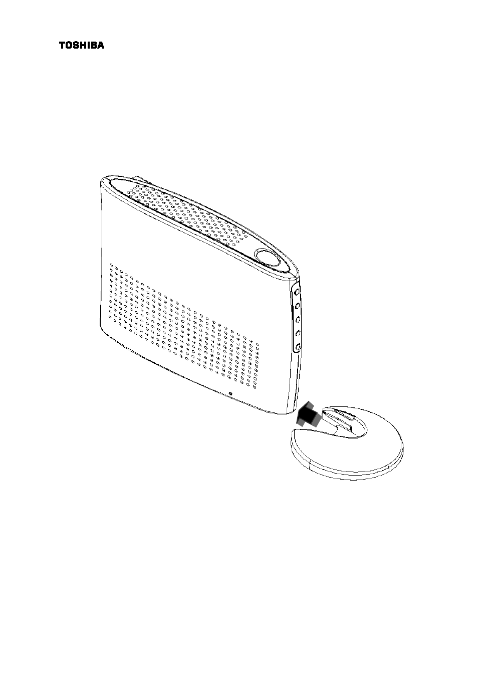 How to use the stand | Toshiba DAZ8820F PCX2000 User Manual | Page 14 / 22