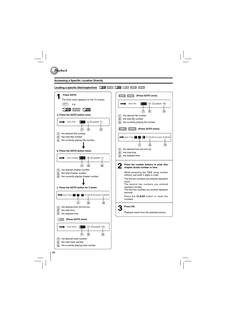 Playback | Toshiba BDX2150KU User Manual | Page 16 / 52