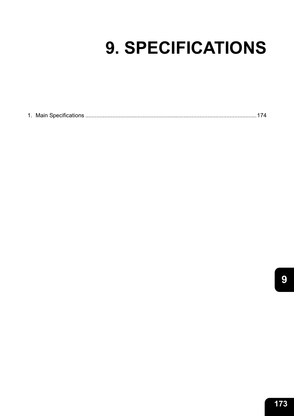 Specifications | Toshiba GD-1170 User Manual | Page 175 / 182